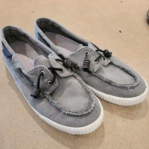 Gray Sperry Boat Shoes